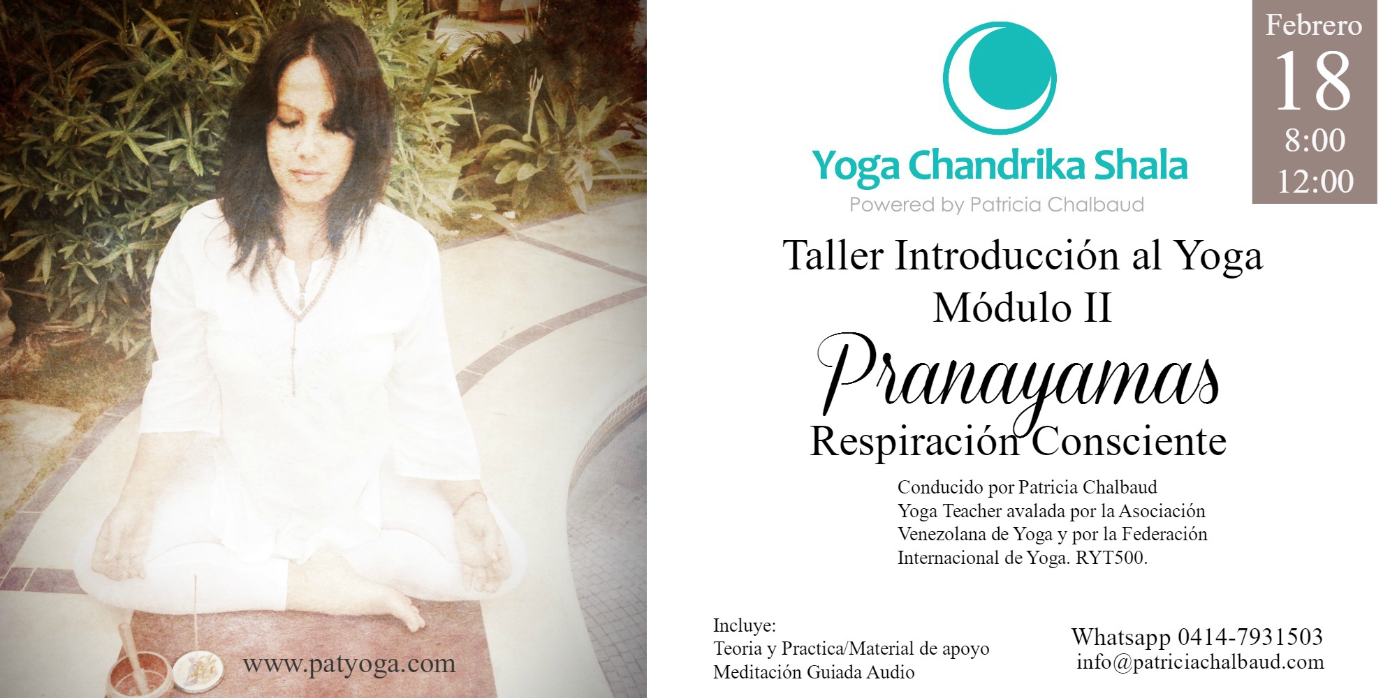 Taller Introducción al Yoga: Módulo II Pranayamas